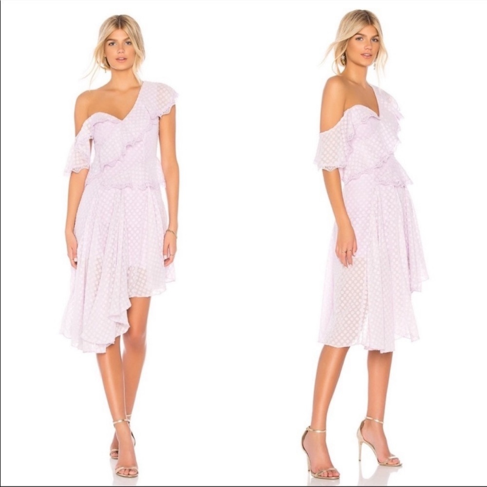 Bardot asymmetrical dress